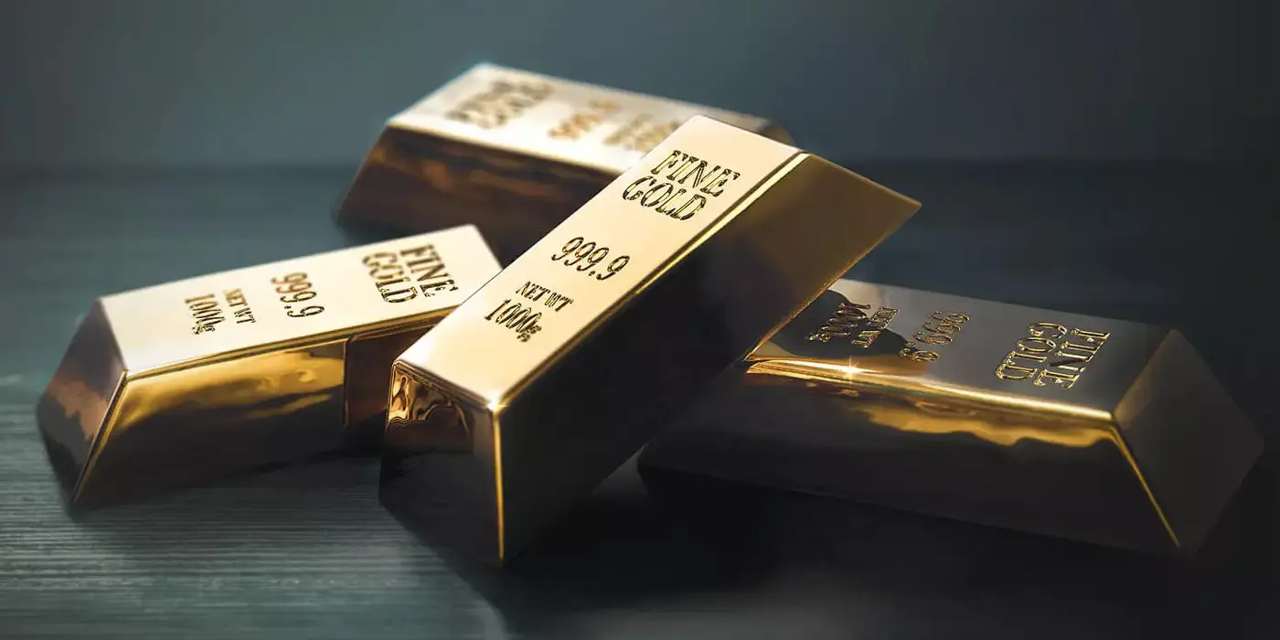 Stack of gold bars